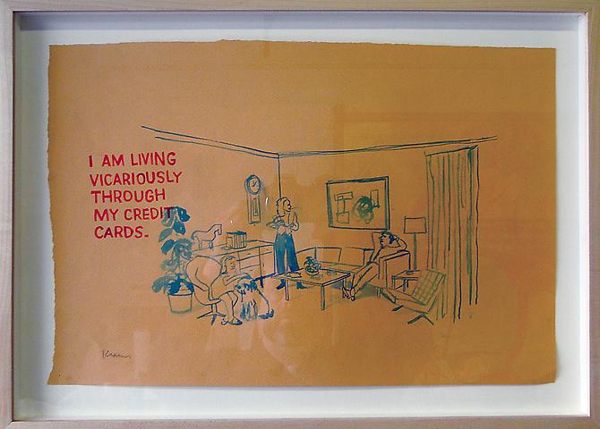  Untitled (Living Vicariously) , 2005
Ink and pencil on paper
11 x 16 ¼ inches