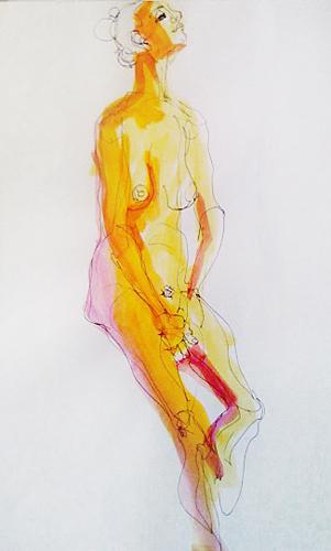Untitled (figure drawings), 2008
Mixed media on paper
25 x 18 inches