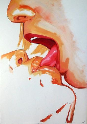 Untitled drawings (Paper Kisses), 2009
Mixed media on paper
44 x 30 inches