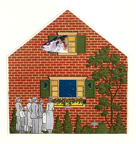 Varujan Boghosian, 2012
 A Room With A View , collage
10" x 9.5"