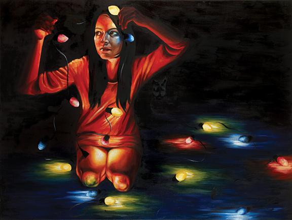 Vanessa Prager
Light Me!, 2008
Oil on linen
36 x 48 inches