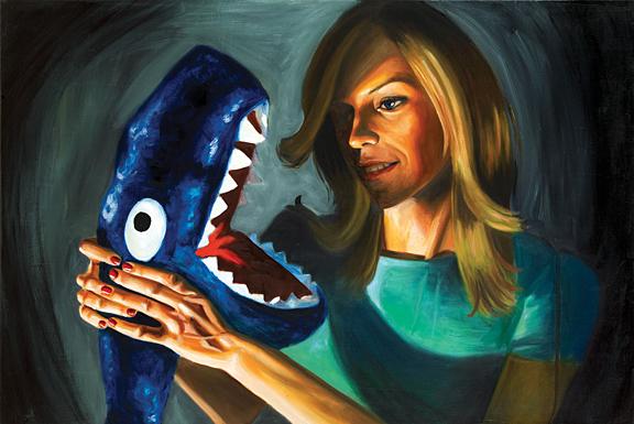 Vanessa Prager
Whale, 2008 
Oil on linen
20 x 30 inches