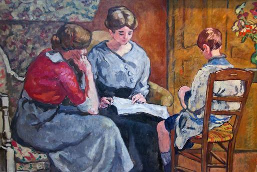 Valtat, Louis, 1869-1952
La Lecture,  
Oil on canvas
36 x 52 inches