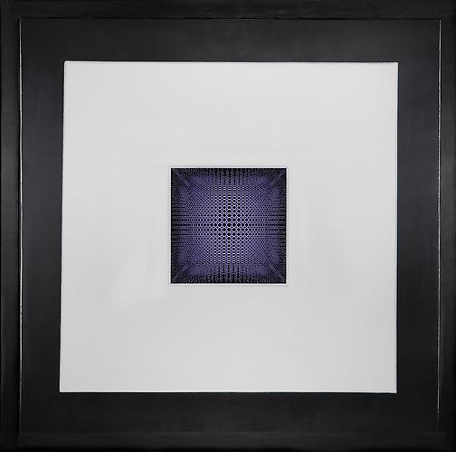Video feedback Escher
LCD monitor, acrylic paint on polyester film, tinted wood
37 x 37 x 3 inches