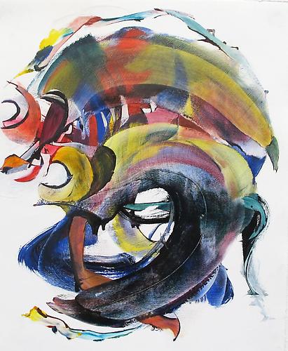 Nancy H. Taplin
 Waltz , 2012
oil on rag paper, 22 x 18 inches
Listing #11