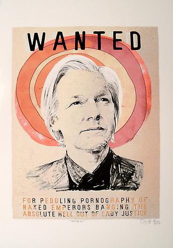 Wanted Man I, 2011
Acrylic and archival pigment print on rag paper 
19 x 13 inches