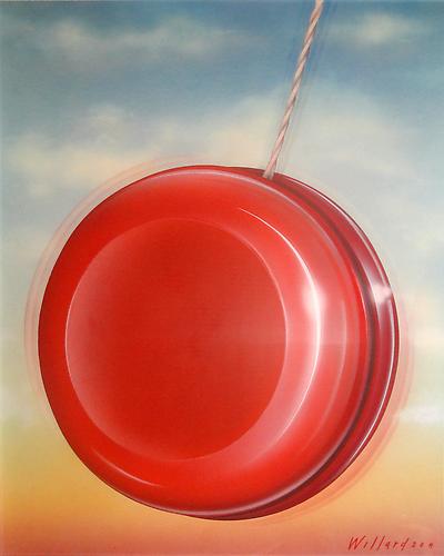 Dave Willardson 
Yo Yo, 1980
Acrylic airbrush on board;Singed in ink on recto
Illustration for Portal Publications Calendar; 23.25 x 18 inches