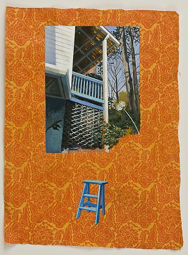 Anda Dubinskis
 What She Does (Upstairs, Downstairs , 2011
gouache on paper, 22 x 15 inches
Listing #5