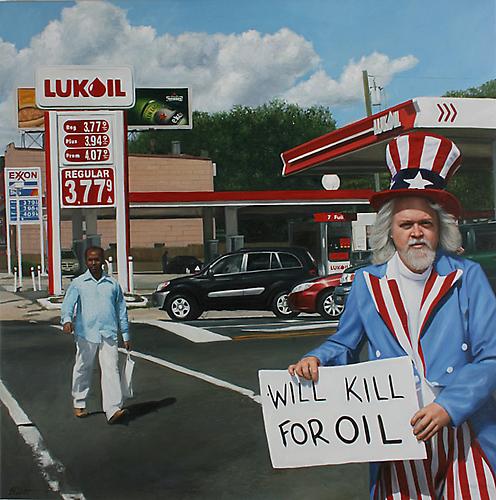 Ron English
Will Kill, 2008
Oil on canvas
36 x 36 inches