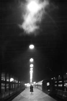Woman on an Empty Platform 
1958
gelatin silver print