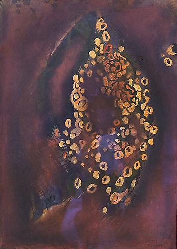 Yayoi Kusama
Ground, 1953
pastel, watercolor and ink
14 1/8 x 10 inches