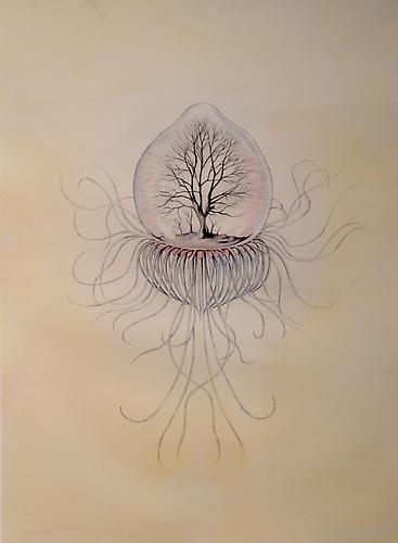 Belljar 4, 2011
watercolor on Arches
19 x 14 inches