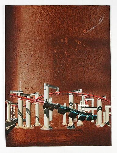 Roller Coaster, 2009
Collage on metal
22.5 x 17 in.
