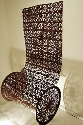 Hazard Tapestry, 2007.
Steel Drum, 65 x 30 x 27 inches.