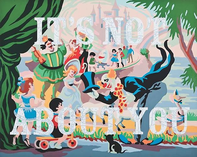 It's Not About You, 2010.
Archival pigment and acrylic on canvas, 48 x 60 inches