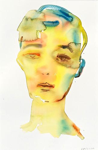 Brown Eye (2012)
Watercolor On Paper
22h x 15w in (55.88h x 38.1w cm)