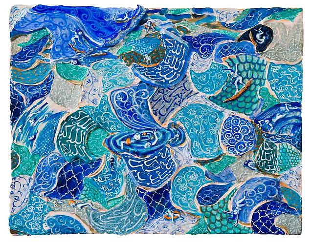 Wipeout 2007
Acrylic and glitter on gessoed wood
14.6 x 11.4 x 2.5 in / 37 x 29 x 6.5 cm