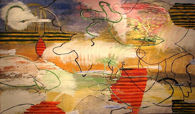  Air Waves , 2012
Mixed media on board
48 x 84 inches