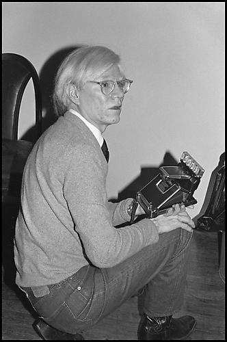 Andy Warhol with Polaroid SX70, The Factory
1979
Chromogenic print on plexiglass
30 x 20 in.  Ed. 50