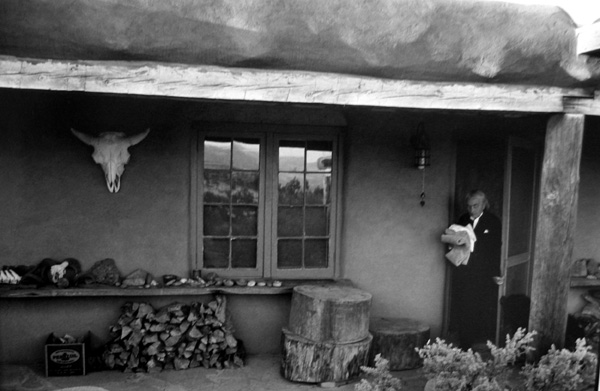 Georgia O'Keefe after Supper, Ghost Ranch, New Mexico
March 1975, printed 2005
gelatin silver print