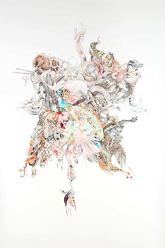 Laura Ball, Mandala 1 (2011)
Watercolor On Paper
40h x 26w in (101.6h x 66.04w cm)