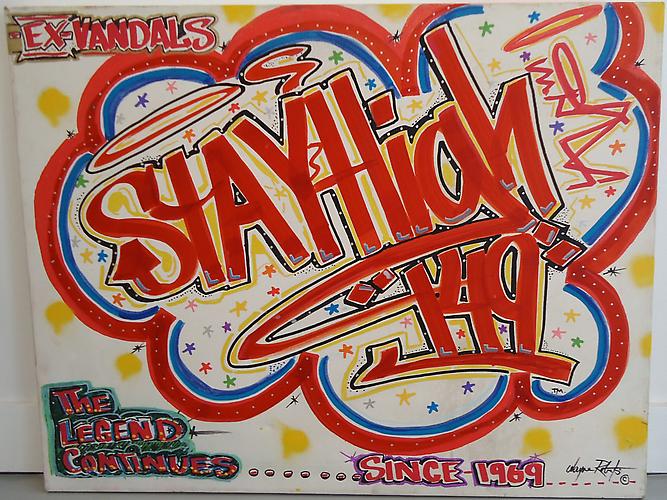 STAYHIGH149, Since 1969, 1970.
Paint marker on canvas, 22 x 28 inches.