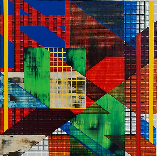 Satellite 3/3, 2010-2011
Acrylic on cotton canvas, 28 x 28 inches.