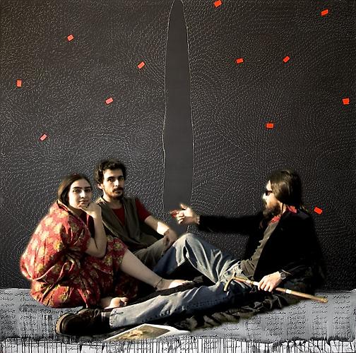 Le Temps Perdu
Oil on canvas with video installation
53 x 59 in / 134.6 x 150 cm (canvas)