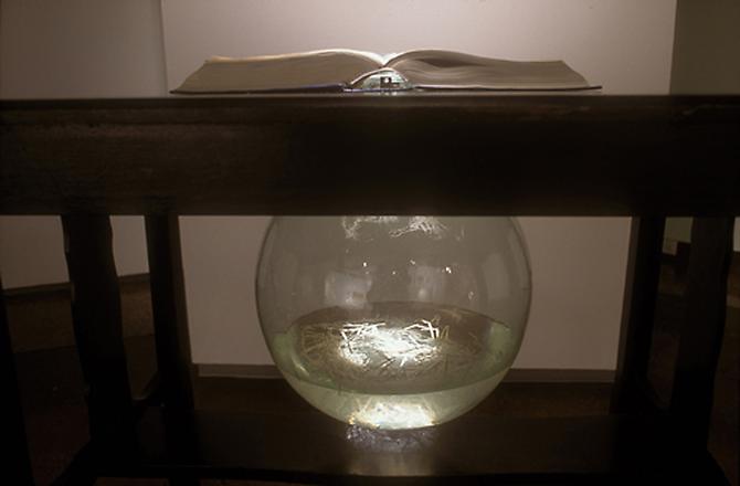CINDY STELMACKOWICH | SUBMERGED | MIXED MEDIA | 36 X 24 X 30 INCHES | 2002