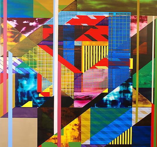 Five in You, 2010-2011
Acrylic on cotton canvas, 84 x 90 inches.