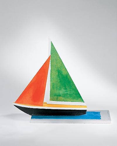 JOHN BALDESSARI 
Sailboat, 2008
7 color photo-intaglio on handmade paper
15 x 17 ½ x 5 inches
Edition of 30