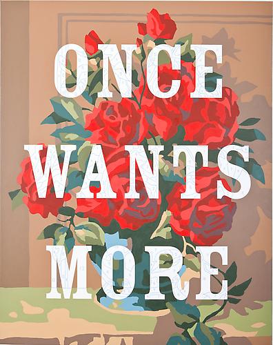 Once Wants More, 2010.
Archival Pigment, Acrylic on Canvas, 38 x 48 inches.