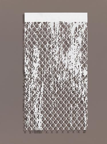 Falling Water IV, 2010
Cut paper, Chinese xuan (rice) paper on silk
27 x 50 inches
