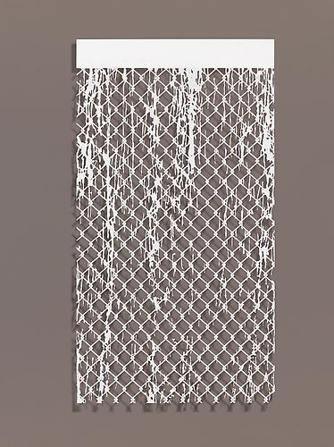 Falling Water V, 2010
Cut paper, Chinese xuan (rice) paper on silk
27 x 50 inches