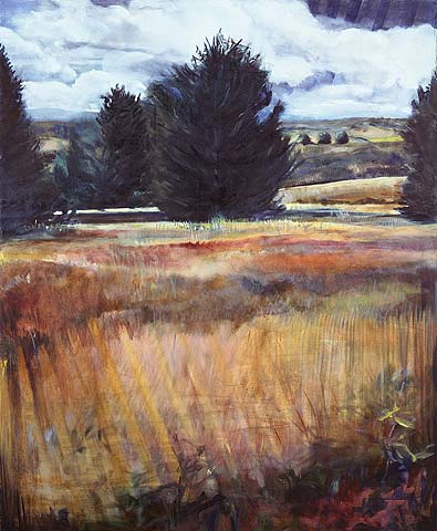 Bunny Harvey, 1992
 Sown and Tended , oil on canvas
66" x 54"