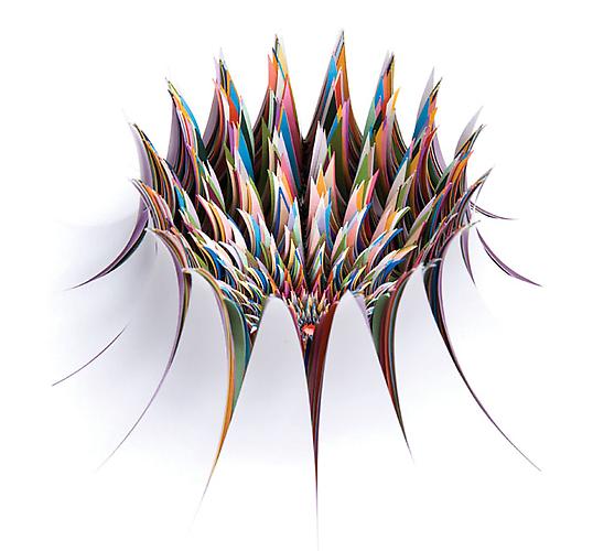Burst, 2007
Hand-cut paper
12 x 12 x 3 inches