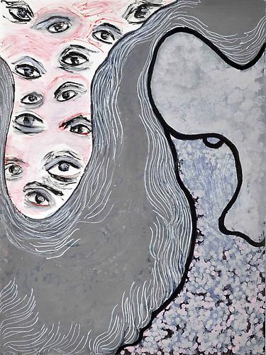 Untitled 11   2009
Acrylic and marker on paper
9 x 12 in