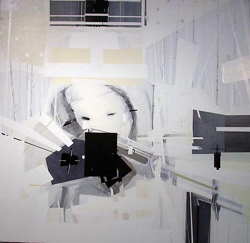 Lost Edge 21, 2008.
Acrylic on Canvas, 46 x 48 inches.