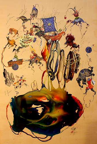 Elephant   2009
Mixed media on aquaboard
60 x 40 in / 152 x 102 cm