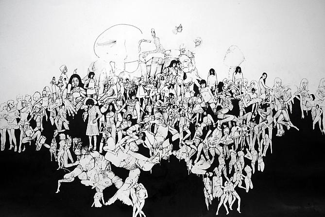 Matt Greene
Mycelium, 2008
Ink on paper
22 x 30 inches