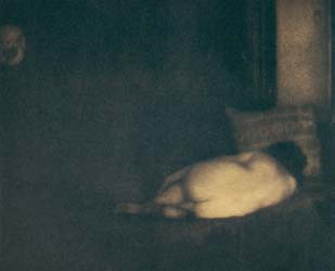 Eduard J. Steichen
The Model and the Mask
1906
vintage photogravure, camera work
