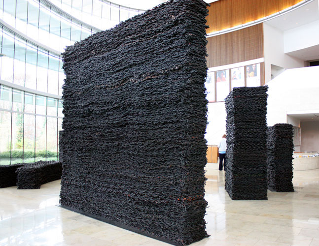 Arnold, Frank, Paul, and Boyer, 2008
Nylon climbing rope with latex paint