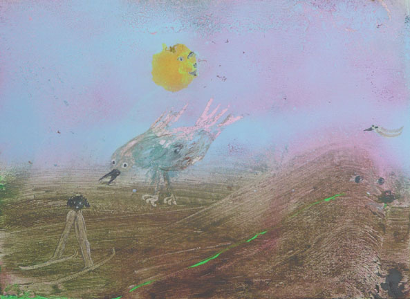 Le skieura l'oiseau