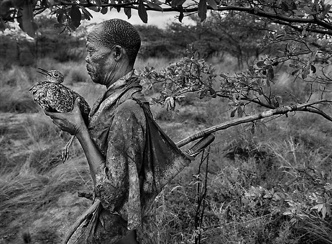Bushman, Botswana [man holding bird], Africa
2008