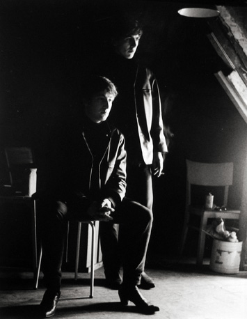John Lennon & George Harrison, Attic, Hamburg
1962
gelatin silver print