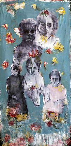 Children   2011
Mixed media on fabric
84x44 in