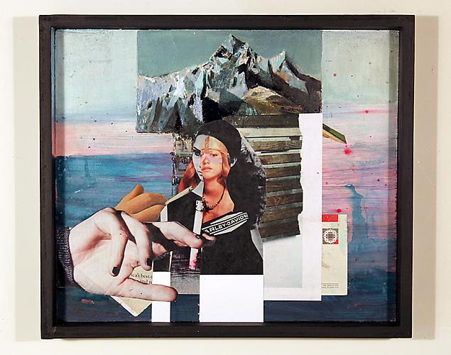  Colorado Smoker , 2011
Vintage magazine transfer, oil paint in custom frame
13 x 15 inches