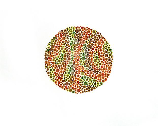  Colorblind (18) , 2008, cut paper, 8.5 x 11 inches
