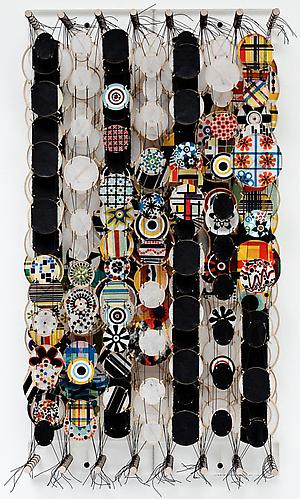 The Only Sounds Were Those of Our Footsteps
Acrylic, paper, bamboo, nylon
28 x 15 x 8 inches
