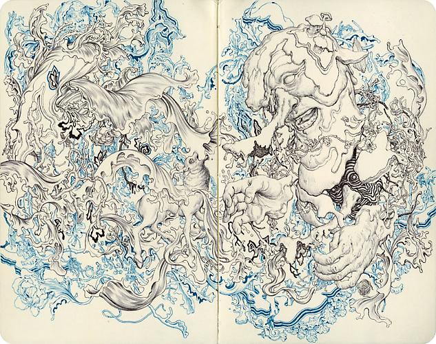 JAMES JEAN
Mole E, 2010
Ink on paper
9 X 10 inches